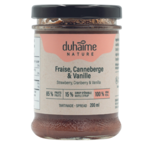 fraise canneberge vanille