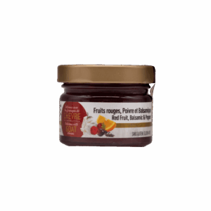 FRUITS ROUGES, POIVRE ET BALSAMIQUE